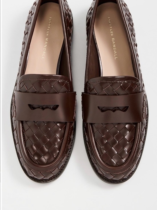 Loeffler Randall Shoes - Loeffler Randall Rachel Woven Leather Penny Loafers